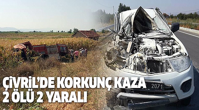 KAMYONET KAMYONA ARKADAN ÇARPTI