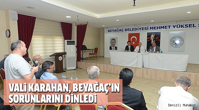 KARAHAN,BEYAĞAÇ’IN MUHTARLARI İLE BİRARAYA GELDİ