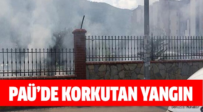 PAÜ'DE YANGIN PANİĞİ YAŞANDI