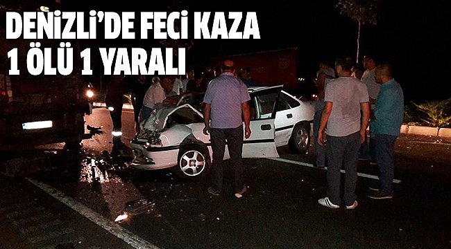 SIKIŞTIRILAN OTOMOBİL TIR'IN ALTINA GİRDİ