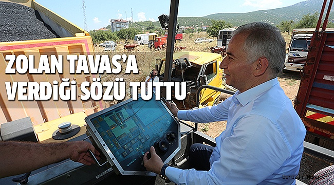 TAVAS SANAYİ SİTESİ SICAK ASFALTA KAVUŞTU