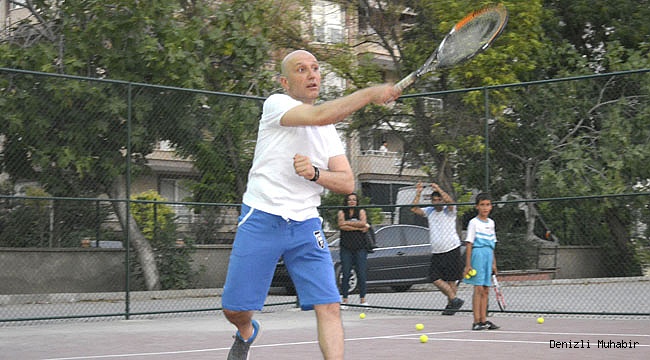 Tenis kortu sahası yapıldı, hedef tenis müsabakaları
