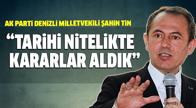 TİN’DEN, AK PARTİ KURULUŞ YILDÖNÜMÜ MESAJI