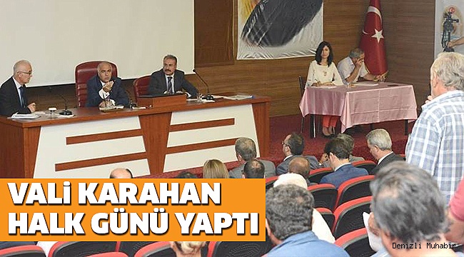 VALi KARAHAN,HALKI DİNLEDİ