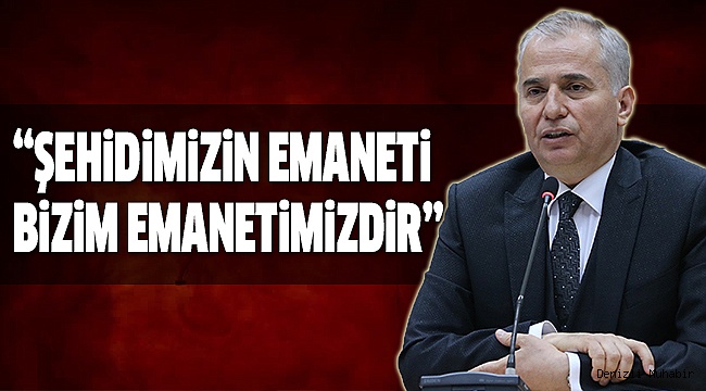 BAŞKAN OSMAN ZOLAN’DAN TAZİYE MESAJI