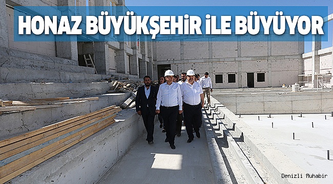 BAŞKANLAR HONAZ'DAKi ÇALIŞMALARI iNCELEDiLER
