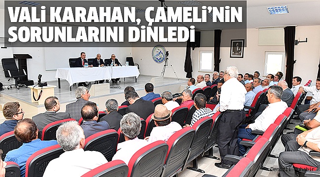 ÇAMELi’NiN MUHTARLARI SORUNLARINI ANLATTI