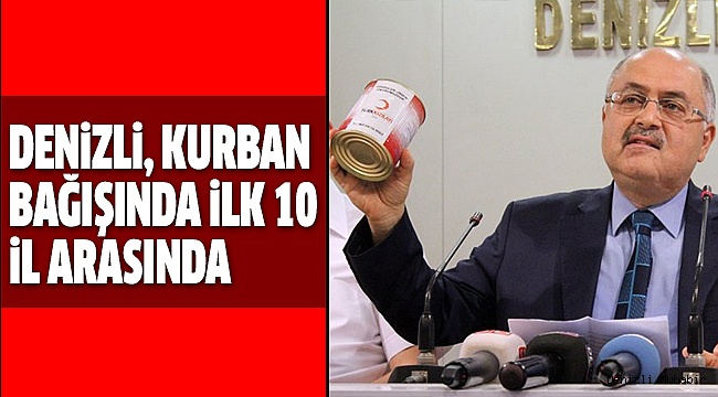 DENİZLİ KIZILAY KURBAN BAĞIŞINDA BAŞARILI OLDU