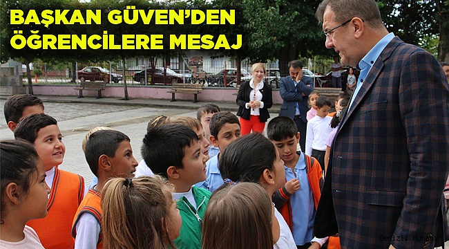 GÜVEN'DEN ÖĞRENCİLERE  MESAJ