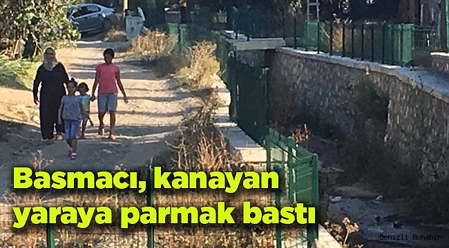 Kanayan yaraya parmak bastı