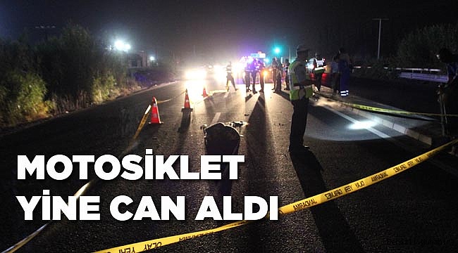 Motosikletli feci şekilde hayatını kaybetti