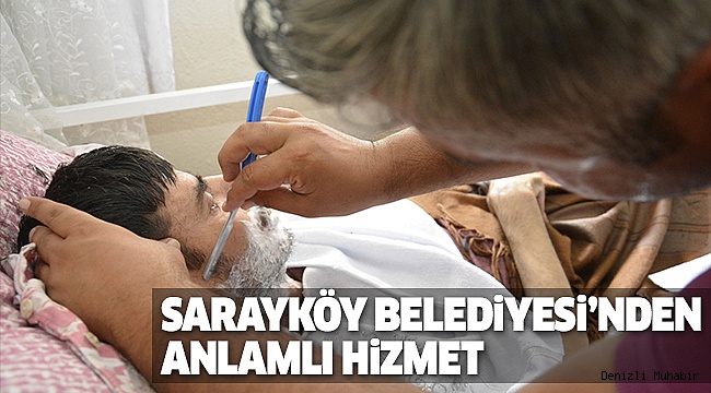 SARAYKÖY BELEDİYESİ EVDE BERBER HİZMETİNE BAŞLADI