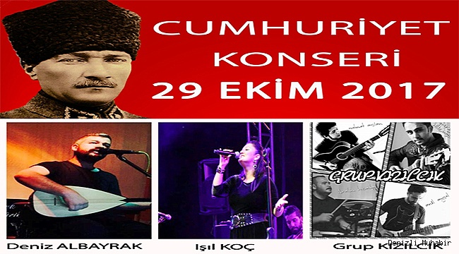 ACIPAYAM'DA CUMHURİYET BAYRAMINA ÖZEL KONSER