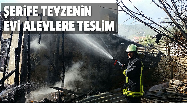 AHŞAP EV KULLANILAMAZ HALE GELDİ