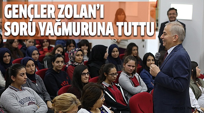 BAŞKAN ZOLAN GENÇLERLE BİR ARAYA GELDİ