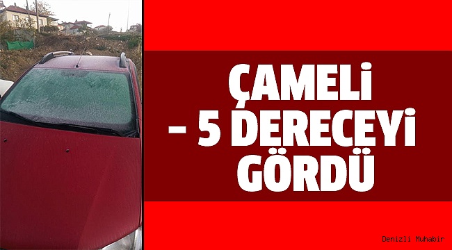 ÇAMELİ ADETA DONDU