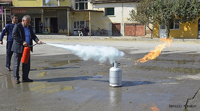 DENiZLi iTFAiYESİ’NDEN MUHTARLARA YANGIN EĞİTİMİ