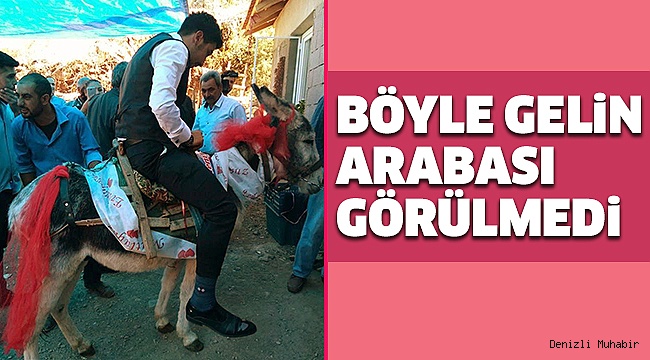 EŞEK GELİN ARABASI OLDU