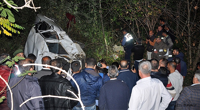 Kestane işçilerini taşıyan araç uçurumdan yuvarlandı: 3 ölü 1 yaralı