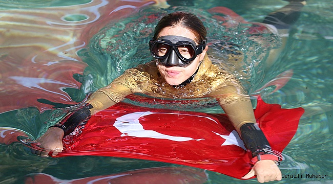 Milli dalgıç Şahika Ercümen’den antik havuz dalışı