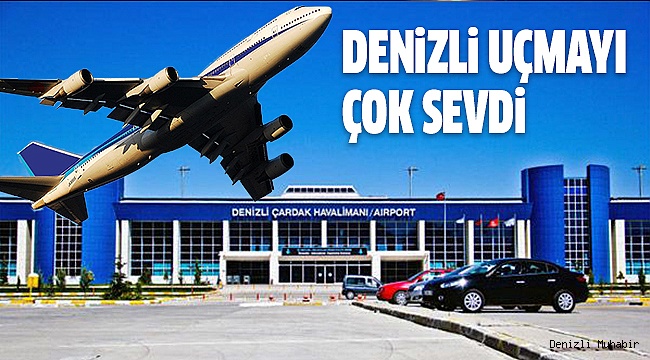 ÇARDAK HAVAALANI YOLCU SAYISI YÜZDE 22 ARTTI