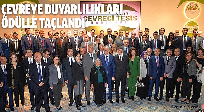 ÇEVRECİ TESİS ÖDÜLLERİ VERİLDİ