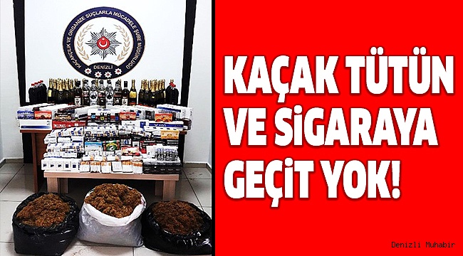 DENİZLİ’DE TÜTÜN KAÇAKÇILIĞI OPERASYONU