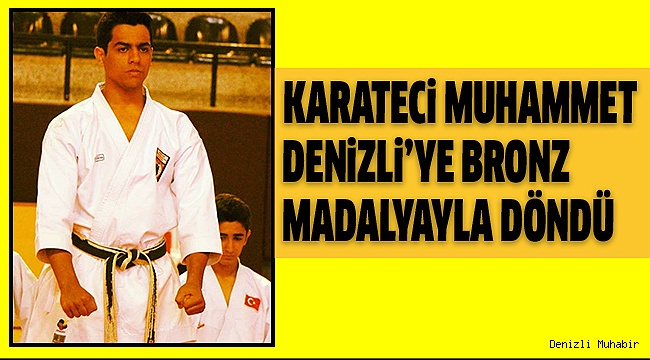 DENİZLİLİ MUHAMMET TÜRKİYE ÜÇÜNCÜSÜ OLDU