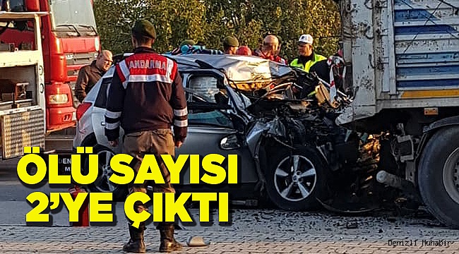 DURAN TIR'A ÇARPTI: 2 ÖLÜ
