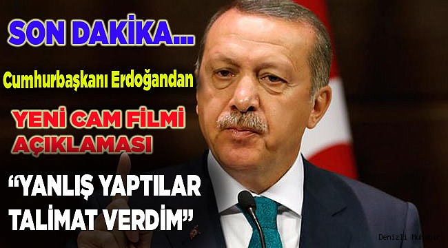 Erdoğan: Düzeltilmesi için talimat verdim
