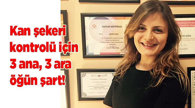 Kan şekeri kontrolü için ara öğün atlanmamalı