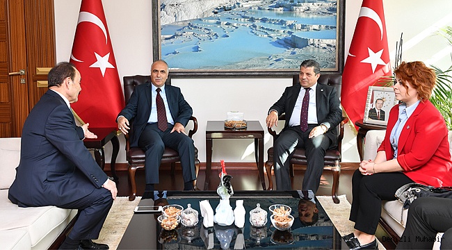 KKTC Bayındırlık ve Ulaştırma Bakanı,  Valiyi Ziyaret Etti