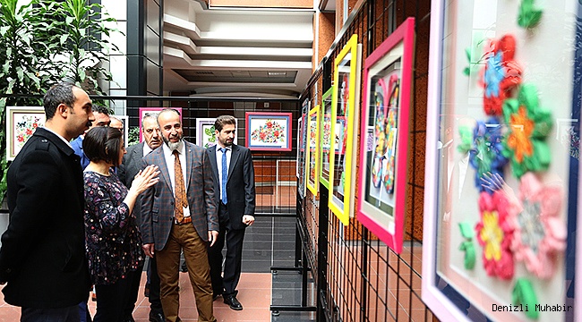 PAÜ’de Kâğıt Telkâri Sergisi