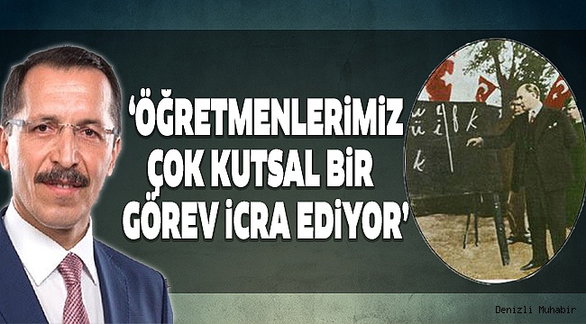 REKTÖR BAĞ'DAN ÖĞRETMENLER GÜNÜ MESAJI