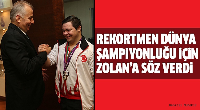 ŞAMPİYON BAŞKAN ZOLAN’A TEŞEKKÜR ETTİ