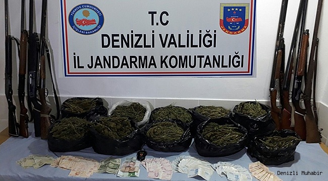 UYUŞTURUCU TACİRİNE JANDARMADAN ŞOK BASKIN