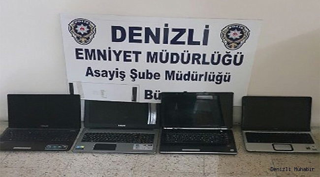 ÇALDIKLARI LAPTOPLARLA YAKALANDILAR !