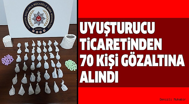 DENİZLİ EMNİYETİNDEN DEV UYUŞTURUCU OPERASYONU