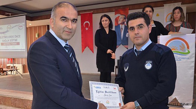 Sarayköy'de Gıda Güvenliği sertifikası dağıtıldı
