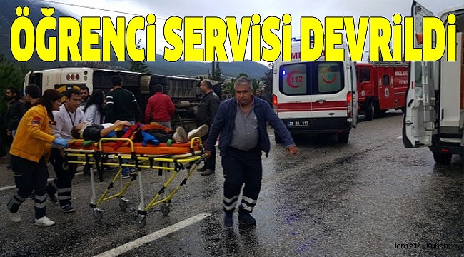 YARALI ÖĞRENCİLER HASTANEYE KALDIRILDI
