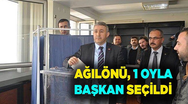 AĞILÖNÜ, 1 OYLA BAŞKAN