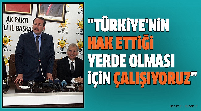 AK PARTİLİ KARACA GÜNDEMİ DEĞERLENDİRDİ