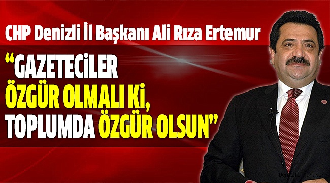 BAŞKAN ERTEMUR, GAZETECİLERİN GÜNÜNÜ KUTLADI