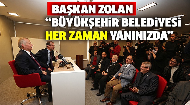 BAŞKAN ZOLAN'DAN GAZETECİLER CEMİYETİ’NE ZİYARET