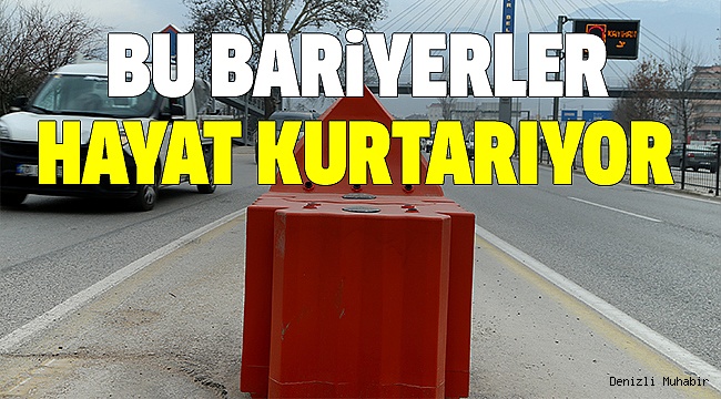 BÜYÜKŞEHİRDEN KAZALARA SU BARİYERLİ ÖNLEM