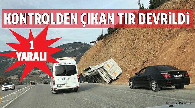 CANKURTARAN'DA KAZA 1 YARALI