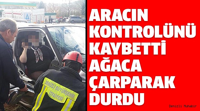DENİZLİ’DE TRAFİK KAZASI 2 YARALI