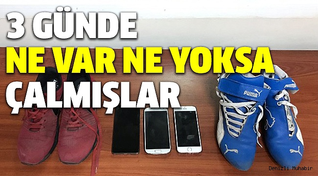 HIRSIZLIK ŞÜPHELİLERİ APARTTA YAKALANDI