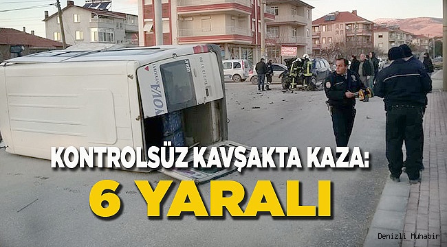 Kavşakta işaret ve uyarı tabelası yokmuş!