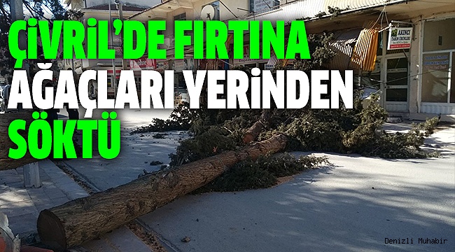 ŞİDDETLİ FIRTINA TENTELERİ BİLE DEVİRDİ